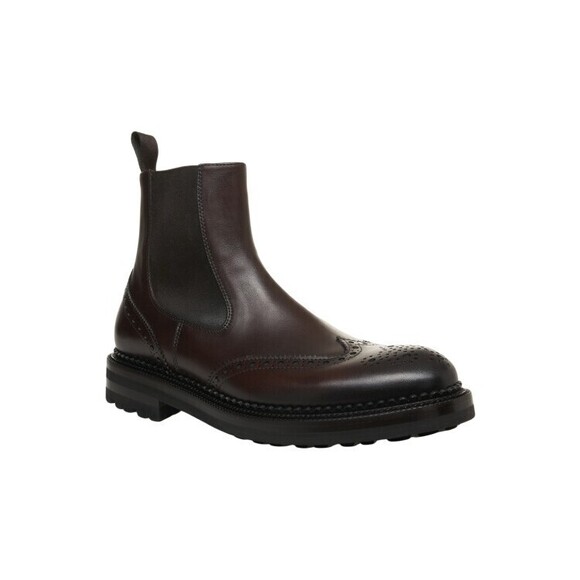 Green George Brown Brogue Chelsea Ankle Boots - NWT